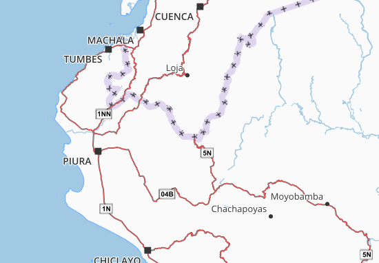 Karte Stadtplan Chinchipe