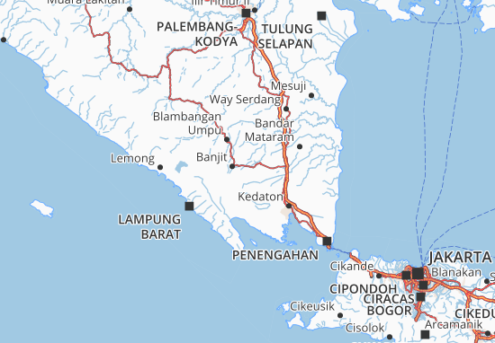 Kaart Plattegrond Lampung