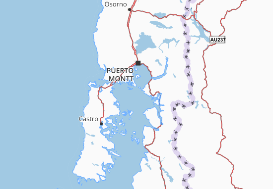 Kaart Plattegrond Los Lagos
