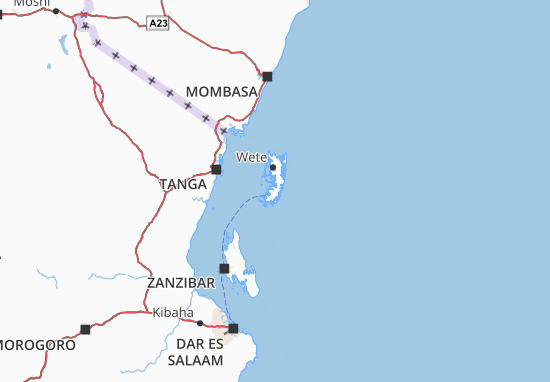 Pemba South Map