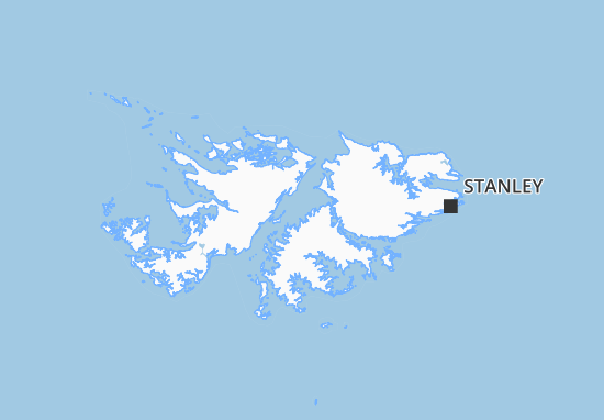 Kaart Plattegrond Falkland Islands