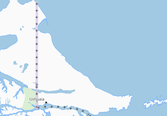 Karte Stadtplan Tierra del Fuego