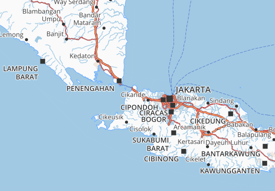 Kota Serang Map