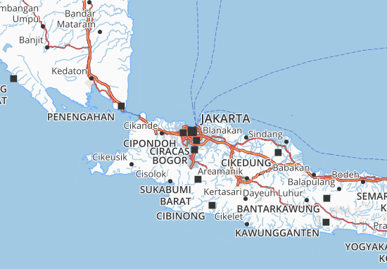 MICHELIN Daerah Khusus Ibukota Jakarta map - ViaMichelin