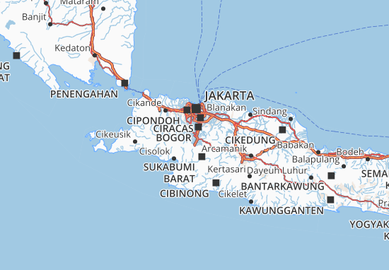 Karte Stadtplan Kota Bogor