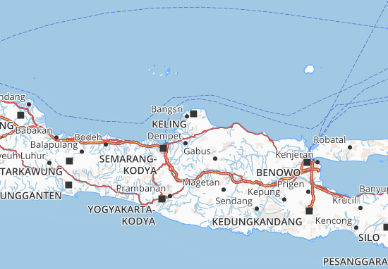 Karte Stadtplan Kudus