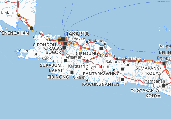 Mapa Jawa Barat