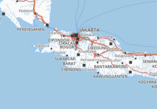 Carte-Plan Kota Sukabumi