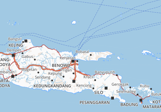 Kaart Plattegrond Bangkalan