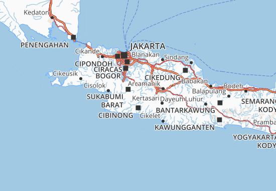 Mapa Cianjur