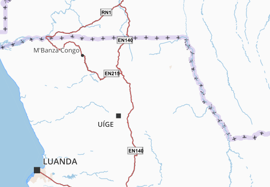 Karte Stadtplan Uíge