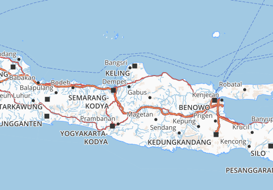Karte Stadtplan Grobogan