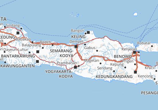 Karte Stadtplan Salatiga