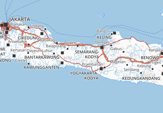 Banjarnegara Map