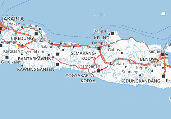Wonosobo Map