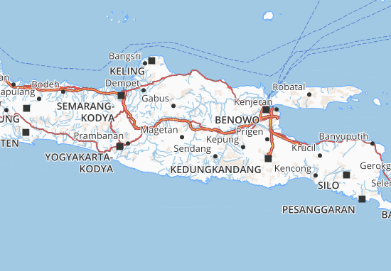 Karte Stadtplan Kota Madiun