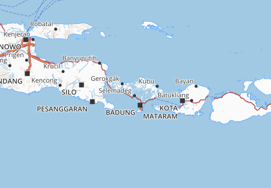 Karte Stadtplan Tabanan