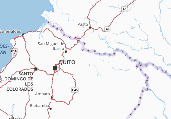 Karte Stadtplan Gonzalo Pizarro