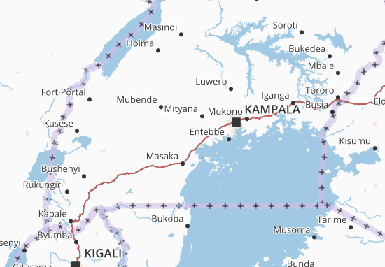 Mpigi Map