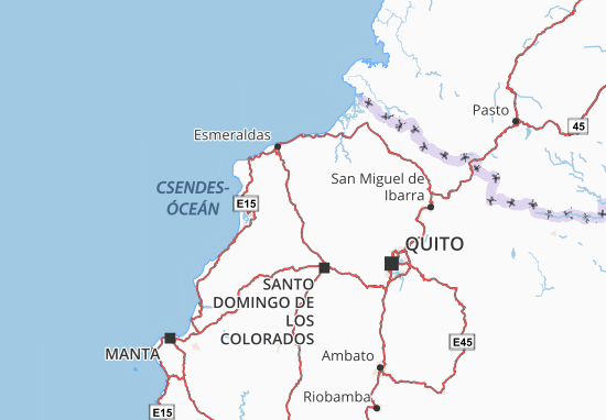 Mapa Quininde
