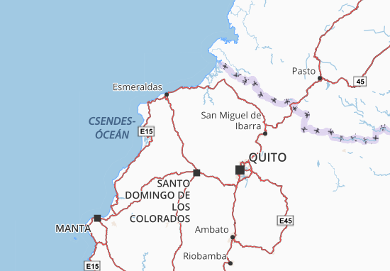 Karte Stadtplan Las Golondrinas