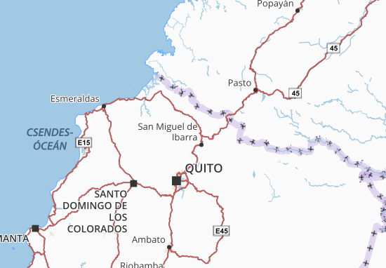 Carte-Plan San Miguel de Urcuqui