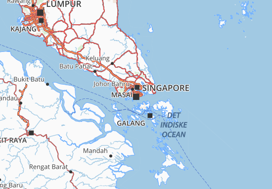 Karte Stadtplan Singapore