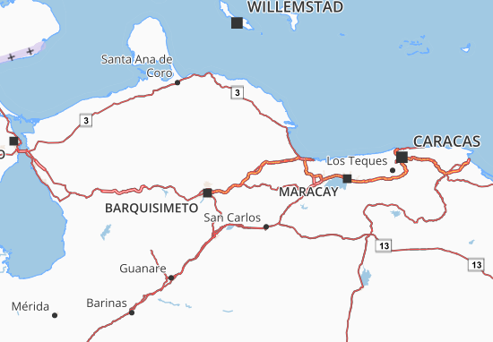 Yaracuy Map