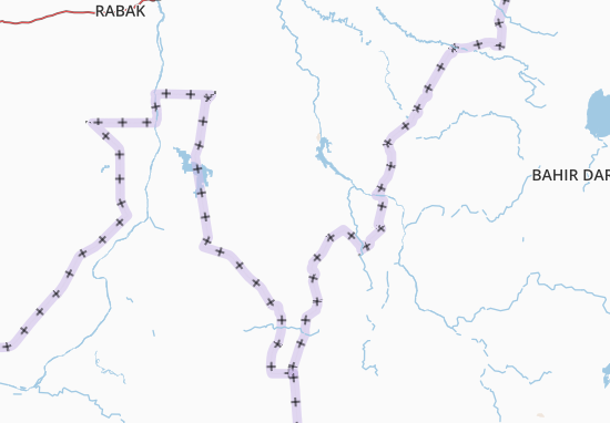 Karte Stadtplan Blue Nile