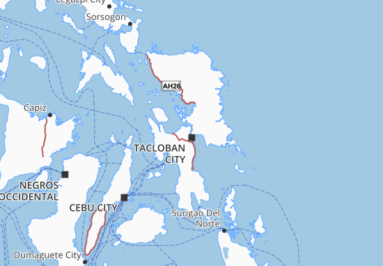 Karte Stadtplan Eastern Visayas