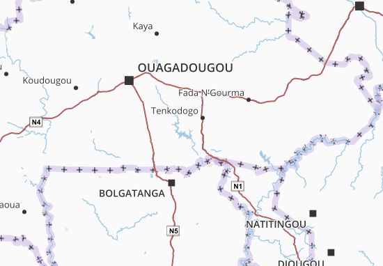 Mapa Boulgou