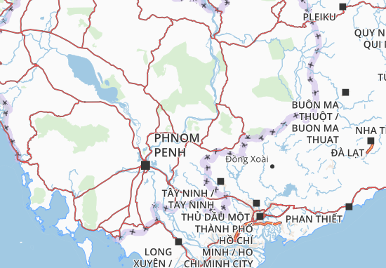 Kaart Plattegrond Kampong Cham