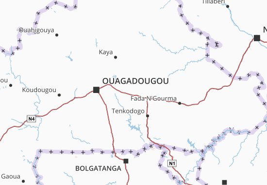 Mapa Ganzourgou