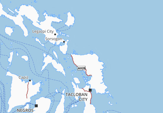 Mapa Northern Samar