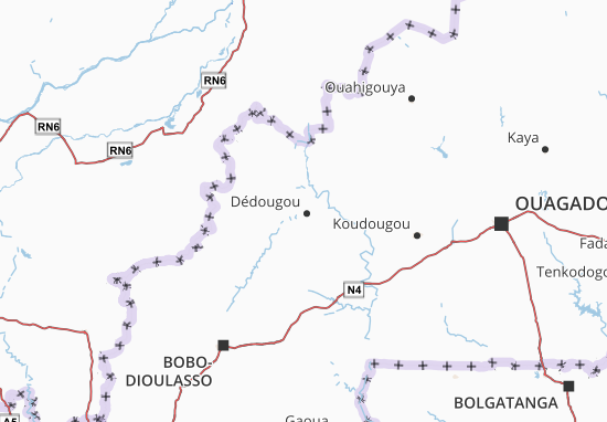 Mapa Boucle du Mouhoun