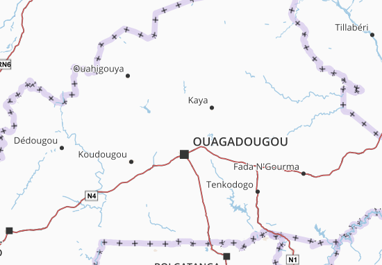 Karte Stadtplan Oubritenga