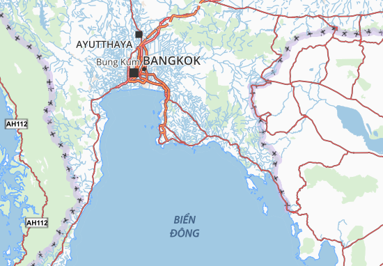 Kaart Plattegrond Rayong