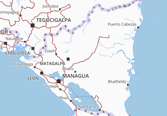 Karte Stadtplan Nicaragua