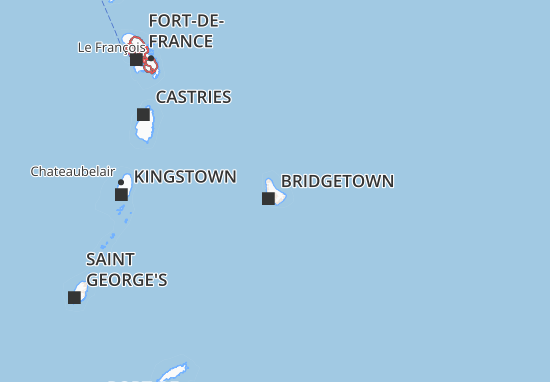Kaart Plattegrond Barbados