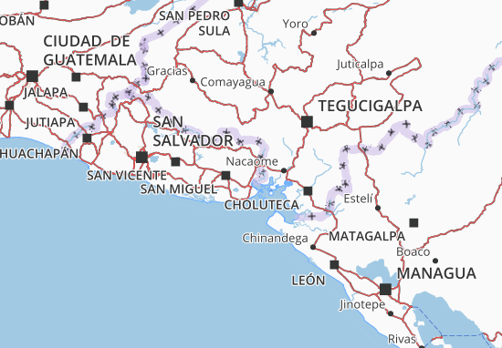 Karte Stadtplan La Unión