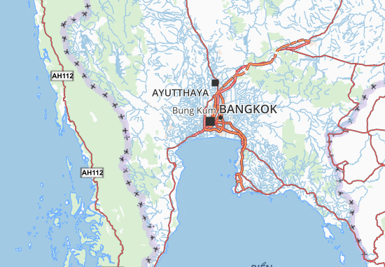 Karte Stadtplan Samut Sakhon