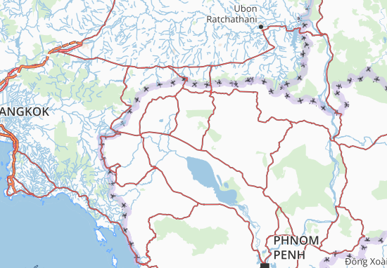Karte Stadtplan Siemreab-Otdar Meanchey