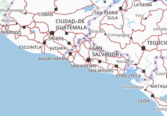 Kaart Plattegrond La Libertad