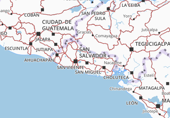 Carte-Plan El Salvador