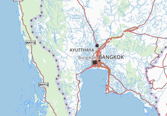 Kaart Plattegrond Nakhon Pathom