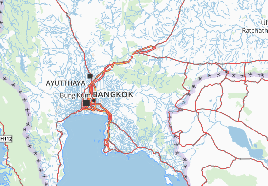 Kaart Plattegrond Prachinburi