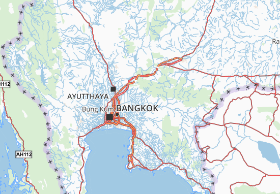 Kaart Plattegrond Nakhon Nayok