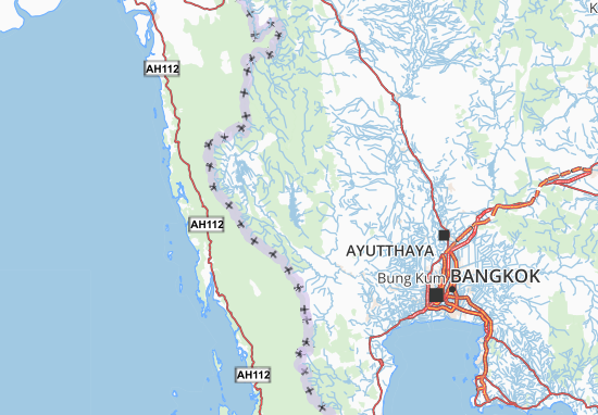 Kaart Plattegrond Kanchanaburi