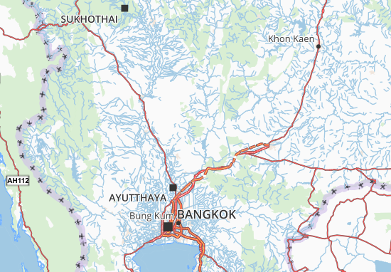 Karte Stadtplan Lop Buri