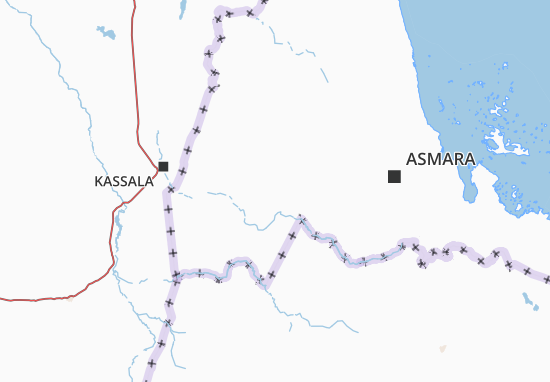 Karte Stadtplan Gash Barka